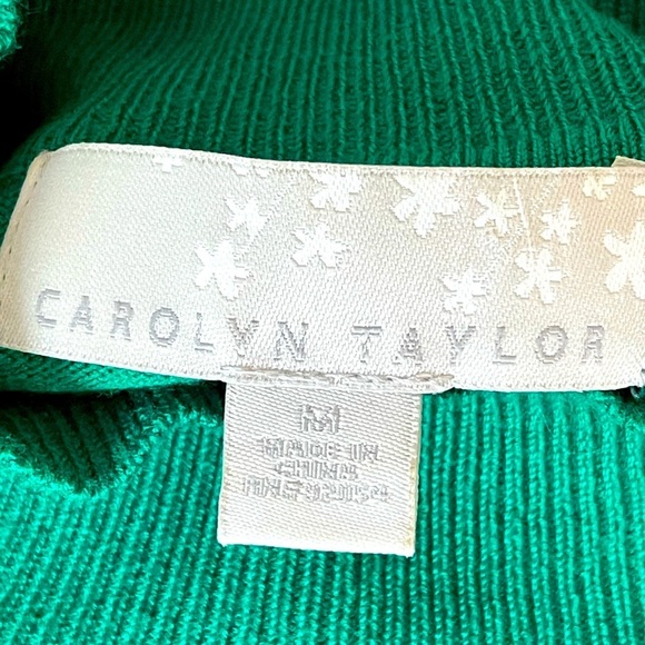 Green Sweater Blouse Top Shirt Button Sleeves St Patrick's Day Sweater, Sz M - Picture 3 of 12